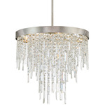 Winfield Chandelier - Antique Silver / Crystal