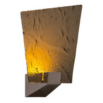 Relic Wall Sconce - Polished Nickel / Bronze Kiln Glass