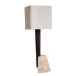 Roc Table Lamp - Antique Bronze / Natural Linen