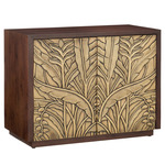 Jardin Cabinet - Walnut / Antique Brass
