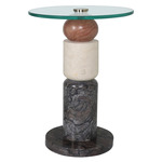 Moreno Drinks Table - Multicolor / Clear