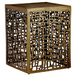Gowen Accent Table - Antique Brass