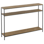 Lathi Console Table - Antique Brass / Black