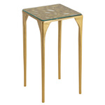 Honeycomb Drinks Table - Gold / Clear