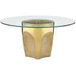 Lemy Cocktail Table - Polished Brass / Clear
