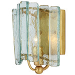 Duvernell Wall Sconce - Contemporary Gold Leaf / Clear