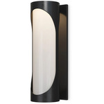 Swale Outdoor Wall Sconce - Black / White