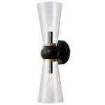 Byford Bathroom Vanity Sconce - Oil Rubbed Bronze / Clear