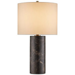 Vespera Table Lamp - Antique Brass / Marble / Light Eggshell