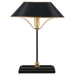 Daphne Table Lamp - Black / Gold / Black