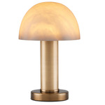 La Gravite Mini Table Lamp - Brass / Alabaster
