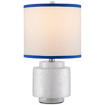 Beryl Table Lamp - White / White Linen