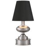Galavant Portable Table Lamp - Brushed Nickel / Black