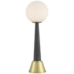 Sortie Portable Table Lamp - Polished Brass / Milk