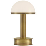 Promenade Portable Table Lamp - Antique Brass / Milk
