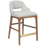 Inga Counter Stool - Brown / Greenlight Powder