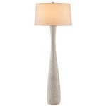 Edwell Floor Lamp - Whitewash / Beige Linen