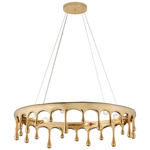 Liquid Chandelier - Polished Brass / Clear