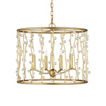 Adagio Chandelier - Contemporary Gold Leaf / Clear