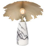 Pangea Mini Table Lamp - Marble Lilac / Modern Brass