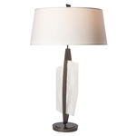 Volterra Table Lamp - Dark Smoke / Natural Anna