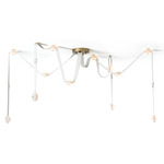 Snaps Large Pendant - Modern Brass / Alabaster