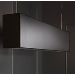 Light Three Linear Pendant with End Feed - White / Prison Black