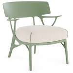 A.I. Lounge Chair - Green / Green / White Boucle