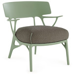 A.I. Lounge Chair - Green / Green / Grey Boucle