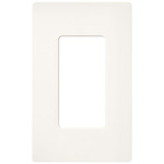 Claro Designer Style Wall Plate - Satin Brilliant White