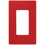 Claro Designer Style Wall Plate - Satin Signal Red