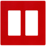 Claro Designer Style Wall Plate - Satin Signal Red