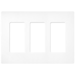 Claro Designer Style Wall Plate - Satin Brilliant White