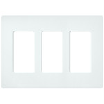 Claro Designer Style Wall Plate - Satin Glacier White