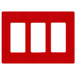 Claro Designer Style Wall Plate - Satin Signal Red