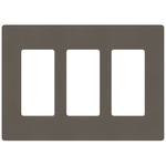 Claro Designer Style Wall Plate - Satin Truffle