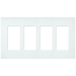 Claro Designer Style Wall Plate - Satin Glacier White
