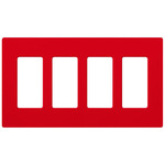 Claro Designer Style Wall Plate - Satin Signal Red