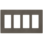 Claro Designer Style Wall Plate - Satin Truffle
