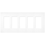 Claro Designer Style Wall Plate - Satin Brilliant White