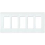 Claro Designer Style Wall Plate - Satin Glacier White