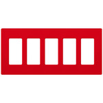 Claro Designer Style Wall Plate - Satin Signal Red