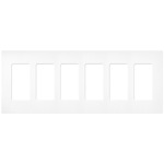Claro Designer Style Wall Plate - Satin Brilliant White