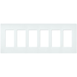 Claro Designer Style Wall Plate - Satin Glacier White