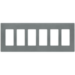 Claro Designer Style Wall Plate - Satin Slate