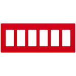 Claro Designer Style Wall Plate - Satin Signal Red