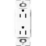 15-Amp Duplex Receptacle - Satin Brilliant White