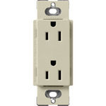 15-Amp Duplex Receptacle - Satin Clay