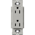 15-Amp Duplex Receptacle - Satin Pebble