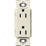 15-Amp Duplex Receptacle - Satin Pumice